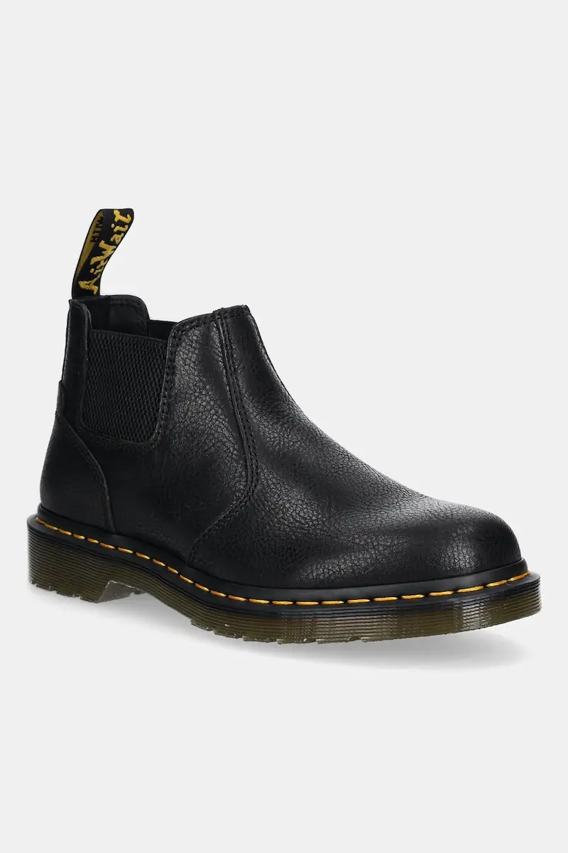 scarpe in pelle 2976 Lo Chelsea Boot uomo colore nero DM40587001