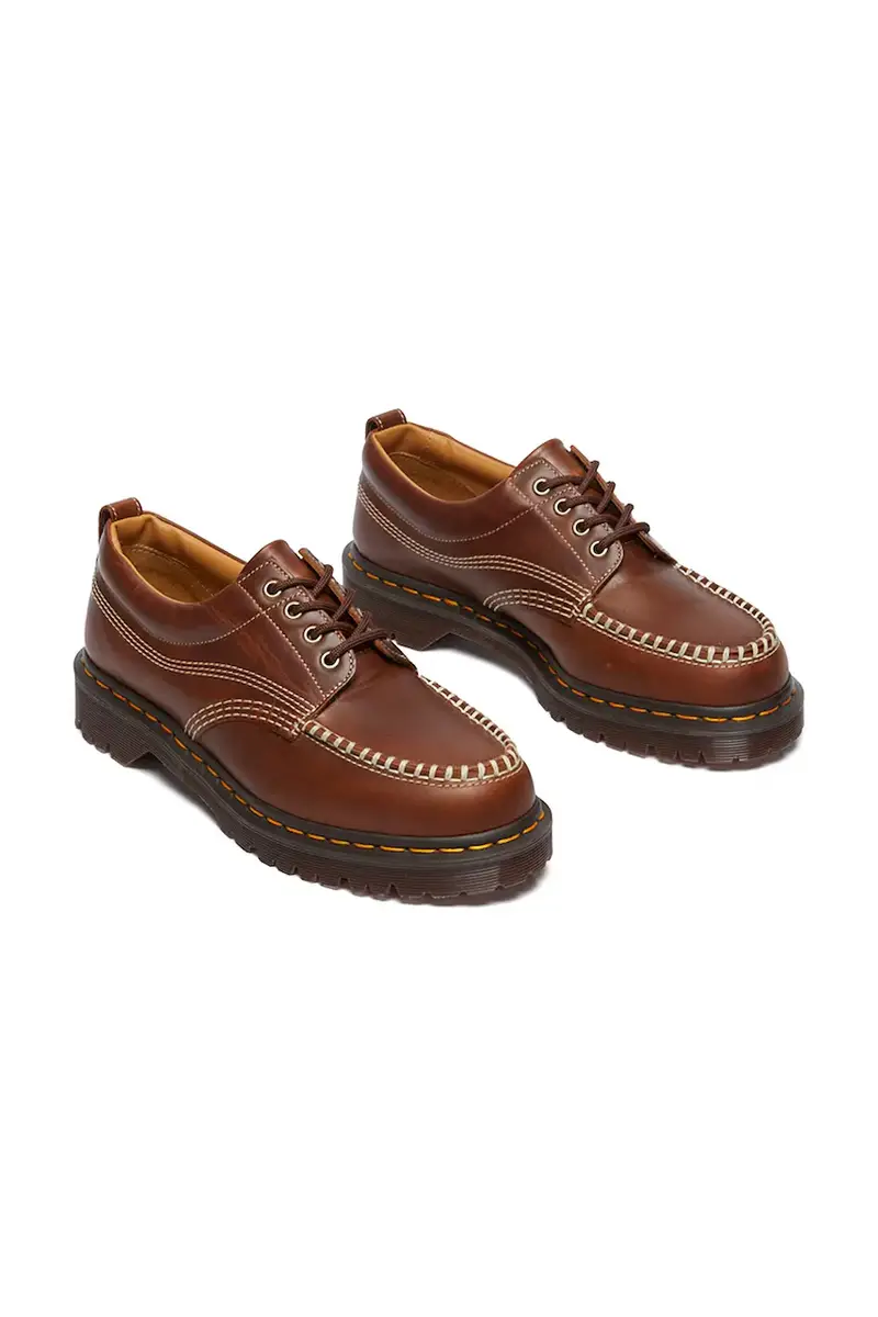 scarpe in pelle Lowell colore marrone DM31817243 miniatura 2