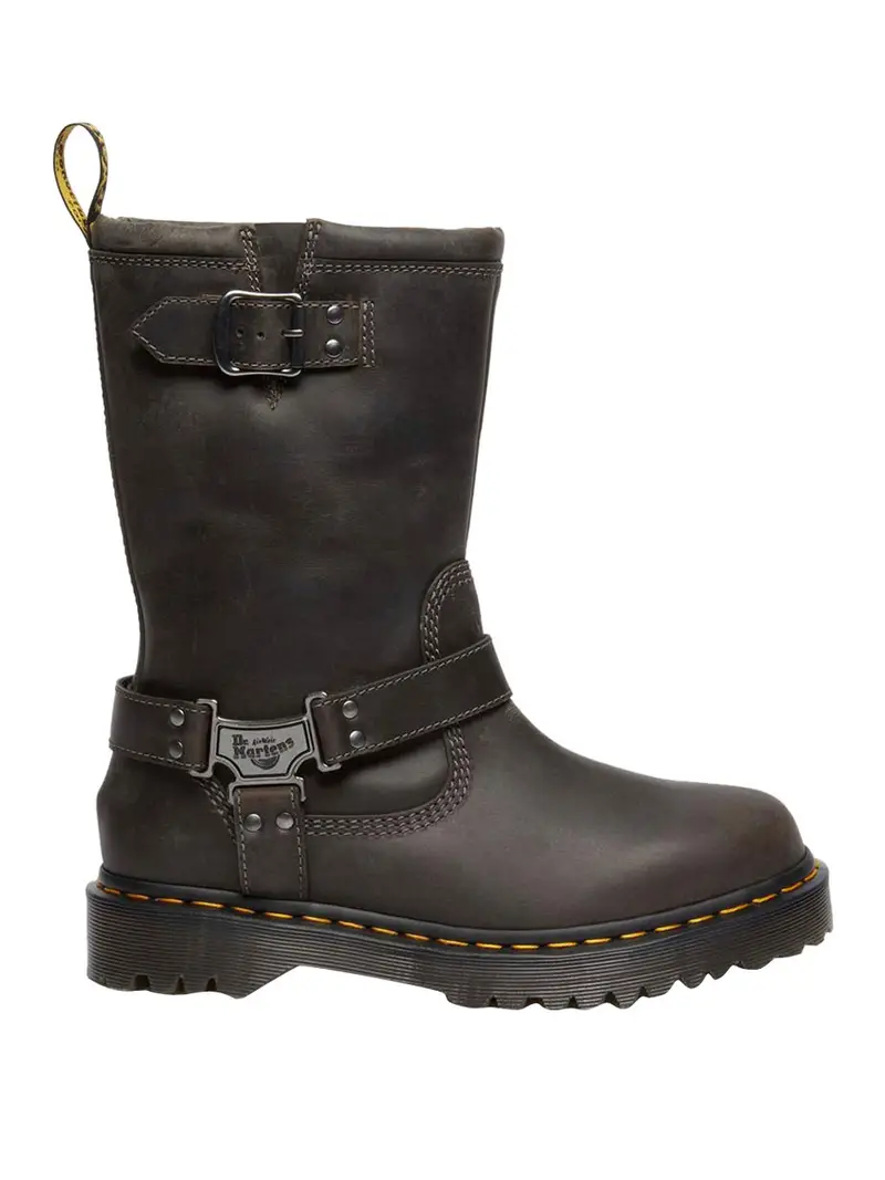 stivale dr. martens biker anistone da donna - marrone