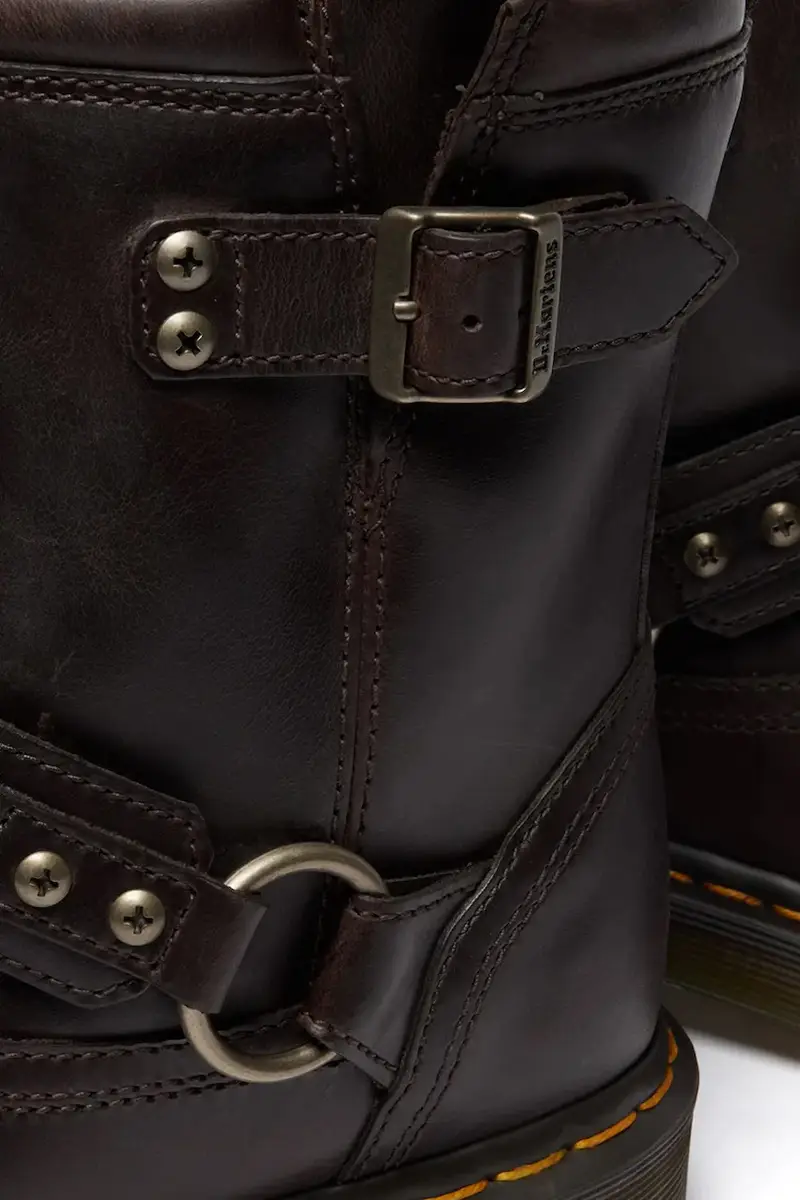 stivaletti alla caviglia in pelle Anistone Harness Marrone miniatura 5