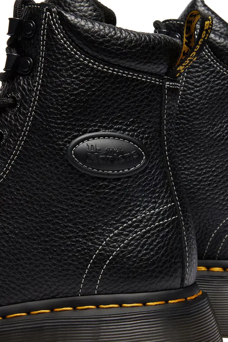 stivaletti alla caviglia in pelle Buzz 8i Nero miniatura 4