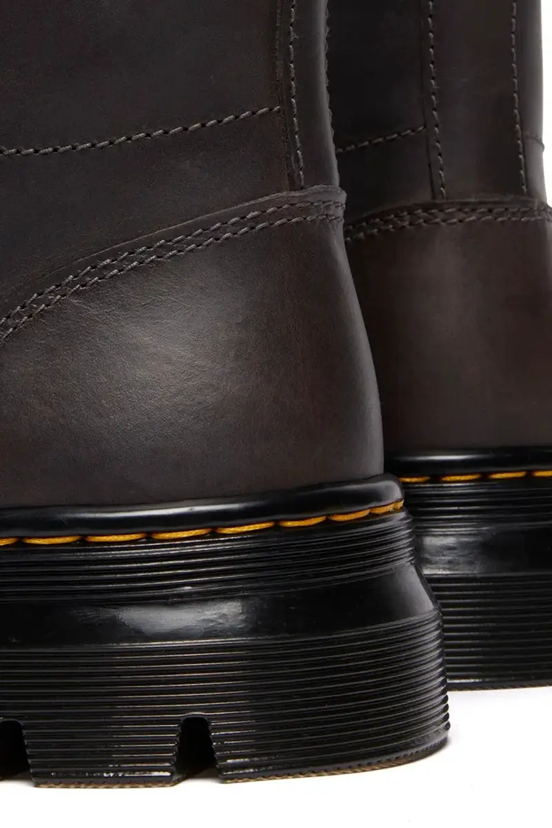 stivaletti alla caviglia in pelle Combs Grigio miniatura 4