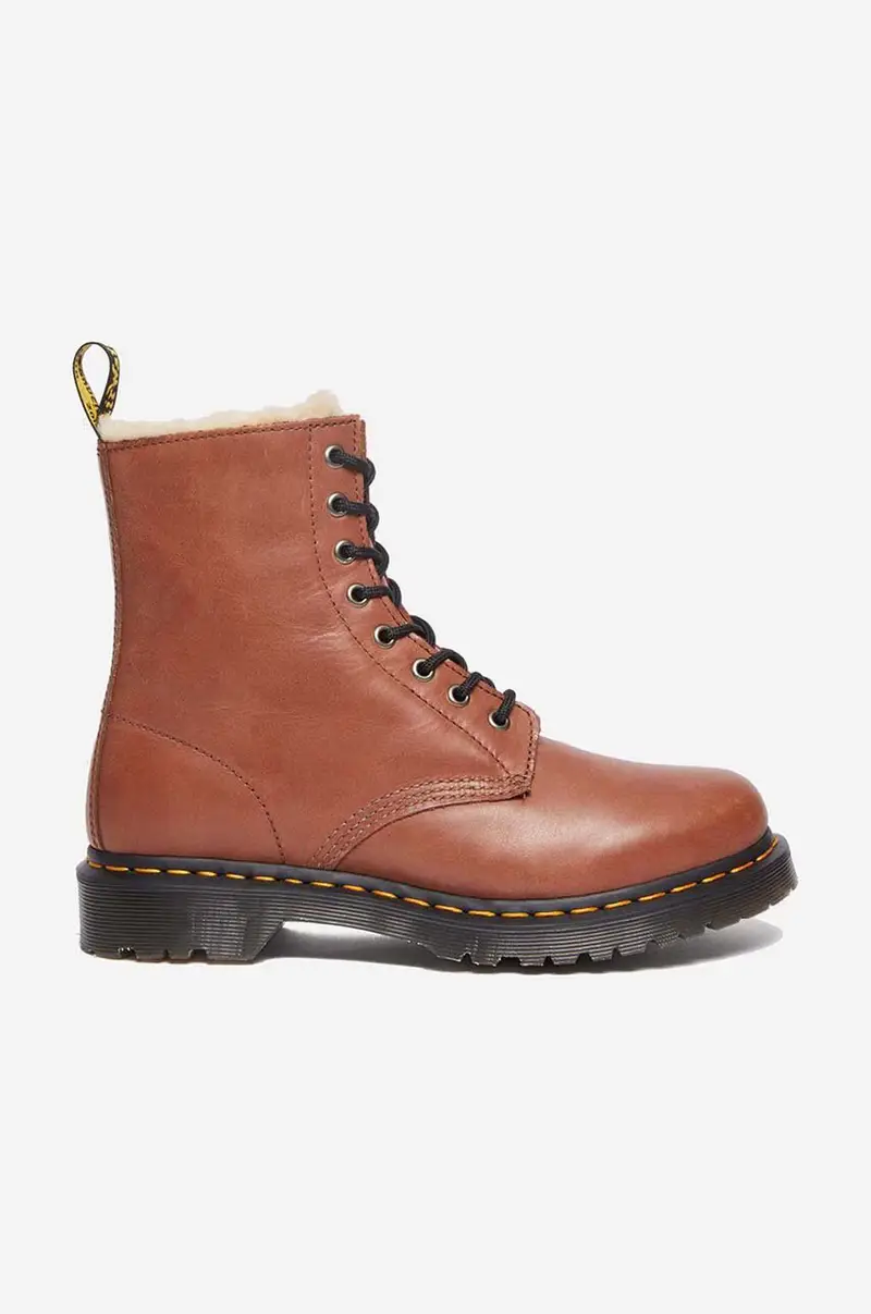 stivaletti alla caviglia in pelle Dr. Martens Serana 27782225 Marrone