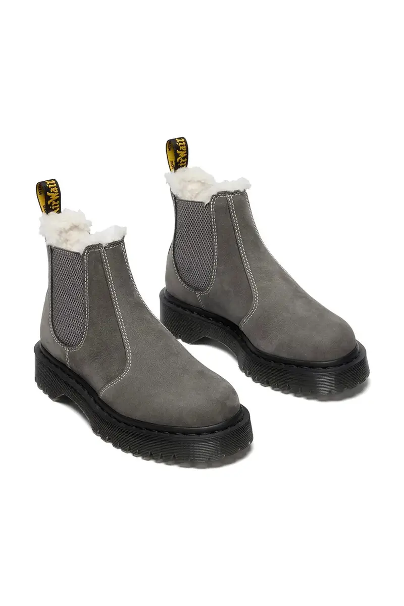 Dr Martens Stivaletti Chelsea Donna Grigio 3842409 miniatura 2