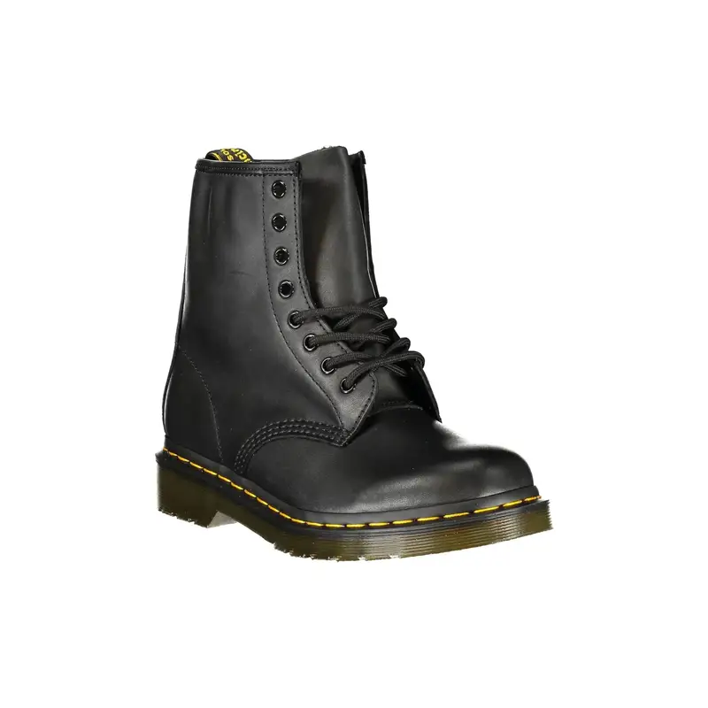 DR. MARTENS Stivaletti Donna Neri 1460 Greasy Unisex Nero miniatura 2