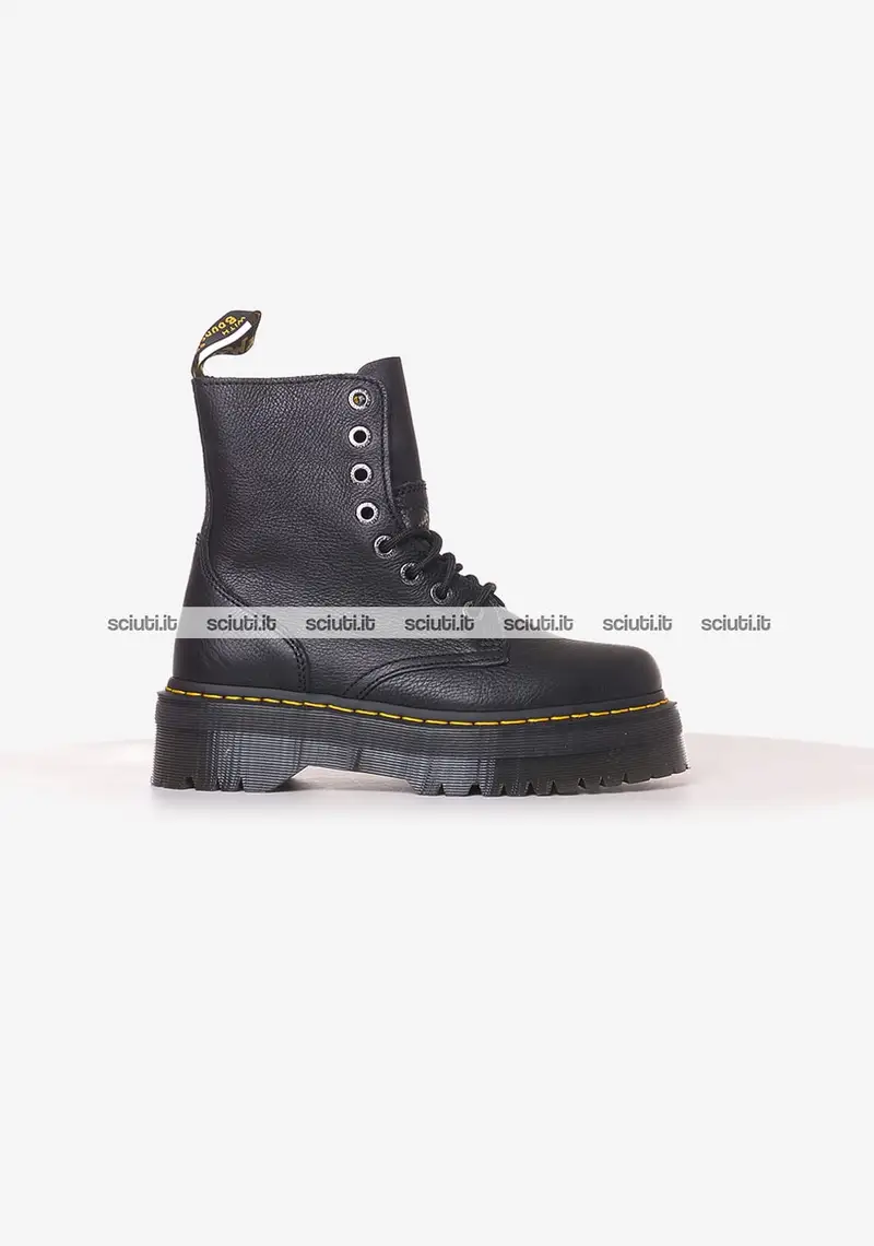 Stivaletti Dr Martens donna neri Jadon III platform in pelle opaca