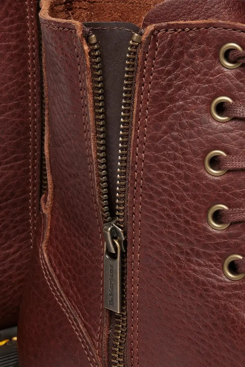 stivali da motociclista in pelle Jadon Granata miniatura 5