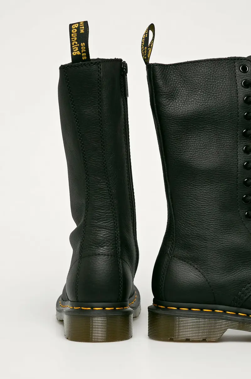 stivali in pelle 11820008 Nero miniatura 3