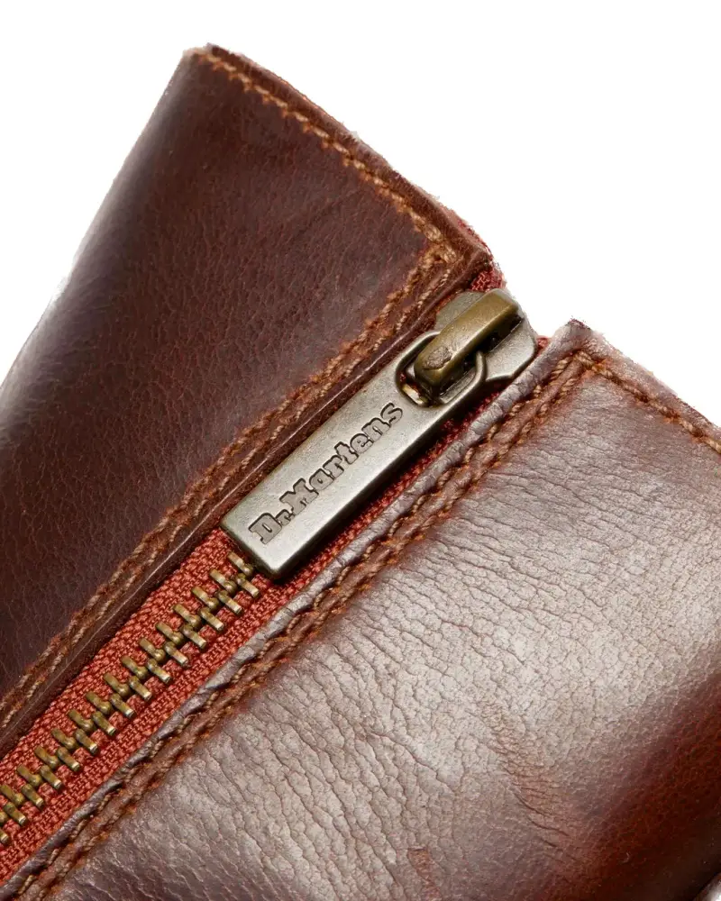 Dr Martens Stivali in pelle marrone miniatura 2