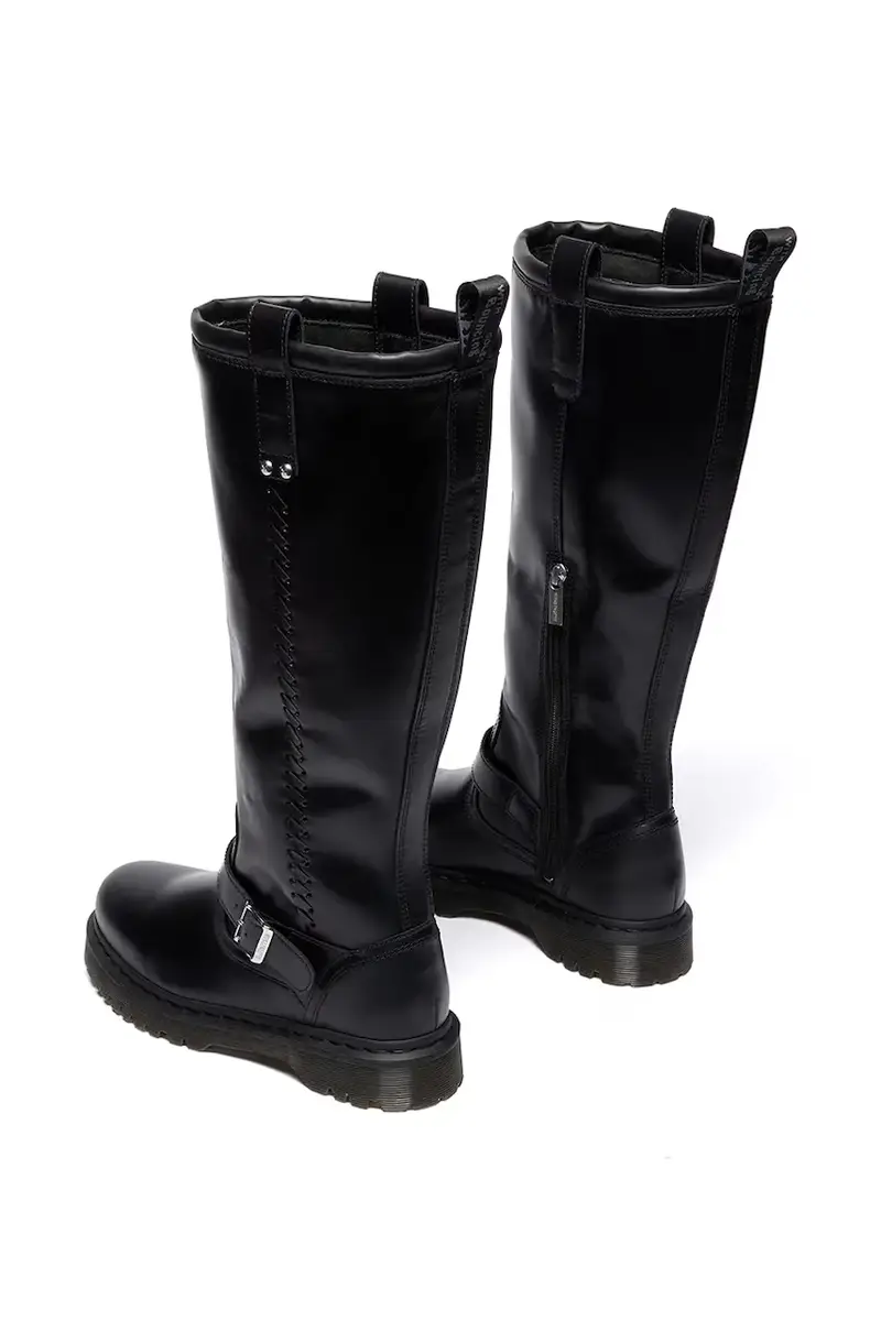 stivali in pelle Anistone Nero miniatura 3