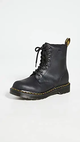 Dr. Martens Women's 1460 W Waterproof Republic WP Fashion Boot, Black, 5 miniatura 2