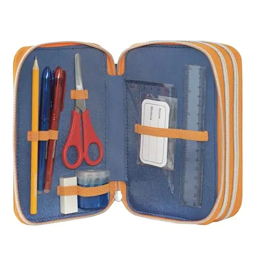 DRAGON BALL SUPER - Astuccio Scuola Ufficiale Dragon Ball, Astuccio 3 Scomparti Bambino e Bambina con Set Cancelleria miniatura 2