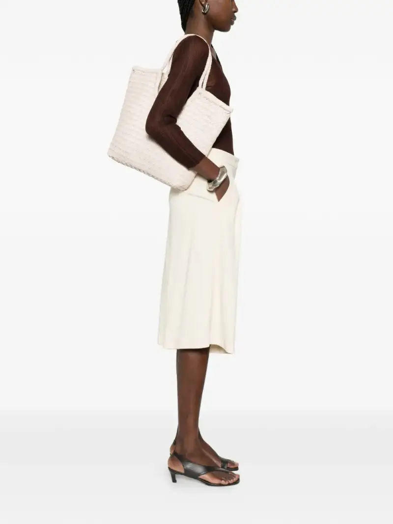 Borsa diagonal tote BIANCO miniatura 2