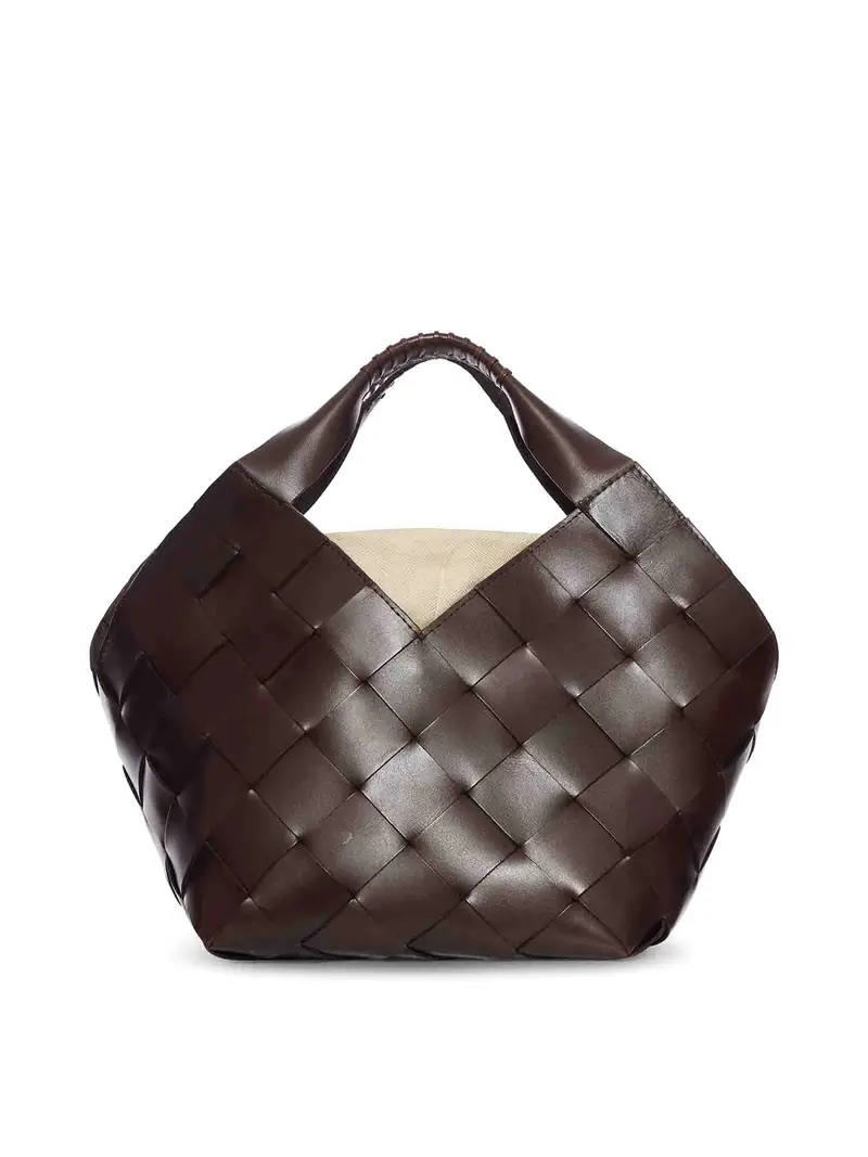 Borsa in pelle New Small Marrone