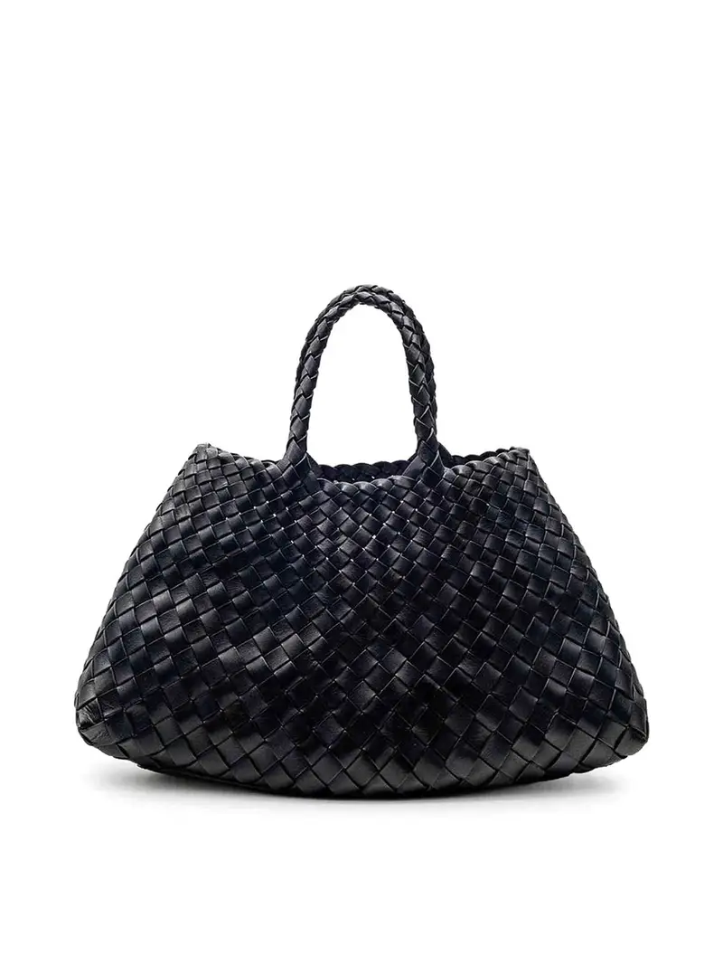 Borsa Santa Croce Piccola In Pelle Nera Nero