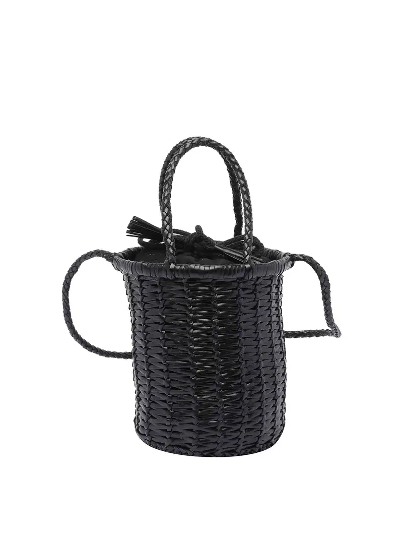 Mini Lina Bucket Borsa Nero