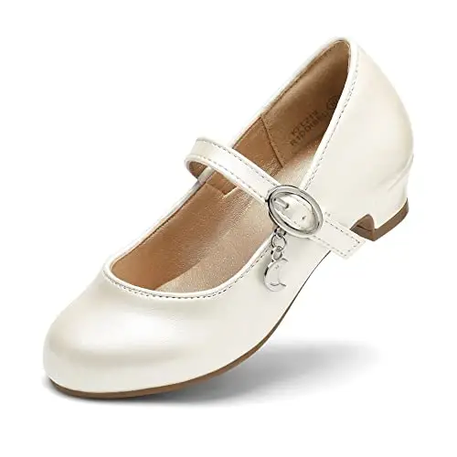DREAM PAIRS Ballerine Bambina Bianco 3321105