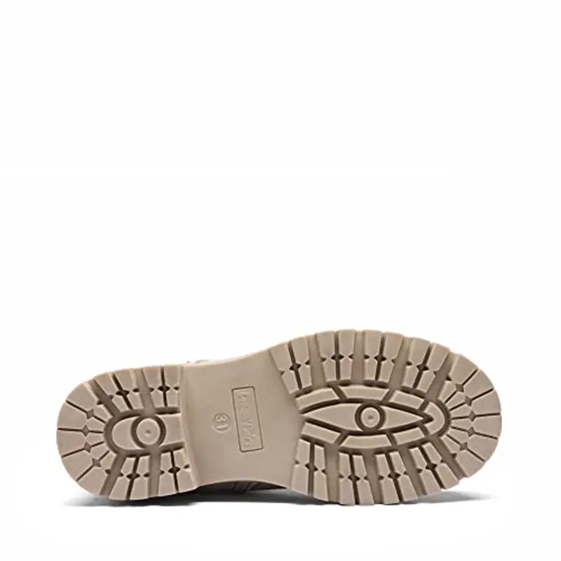 DREAM PAIRS Kids Ragazze Moda Stivali Bambine Caldo Inverno Stivaletti Stringati per Bambina, Size 28, Beige/Pu, SDBO2231K-E miniatura 3