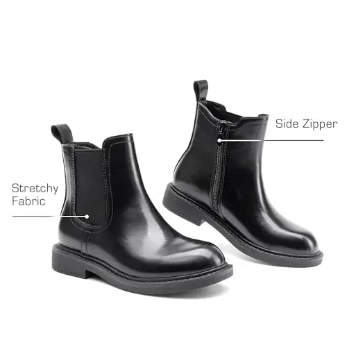 DREAM PAIRS Stivaletti Chelsea Bambina Nero 3467034 miniatura 3