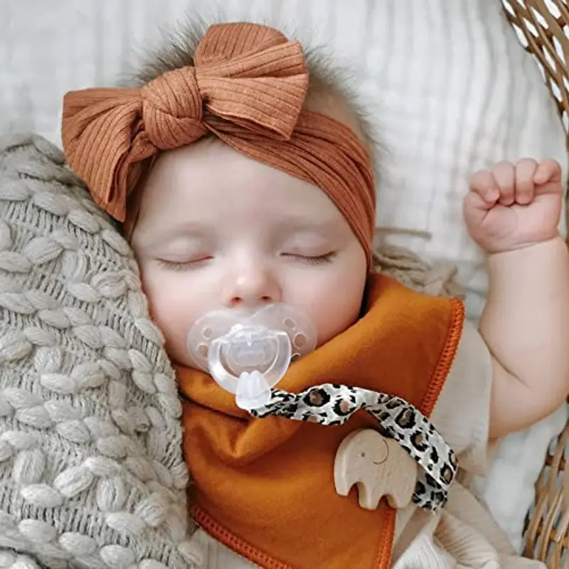 DRESHOW 10 Pcs Fascia Per Capelli Bambini Neonata Elastica miniatura 2