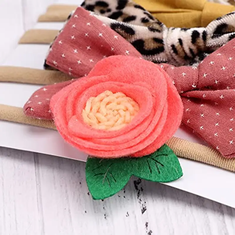 DRESHOW 10 Pcs Fascia Per Capelli Bambini Neonata Elastica - Accessori Capelli Bambina miniatura 3