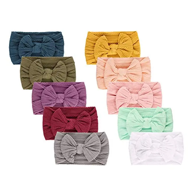 DRESHOW 10 Pz Fasce Bambini Neonato Elastica Fascia Capelli Bambina Accessori