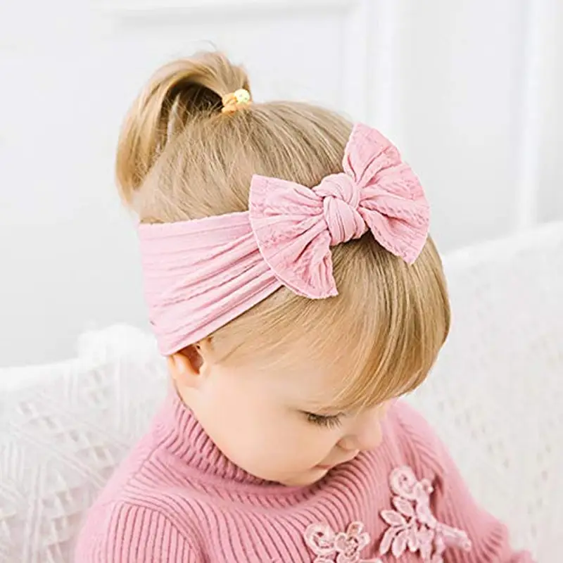 DRESHOW 10 Pz Fasce Bambini Neonato Elastica Fascia Capelli Bambina Accessori miniatura 2