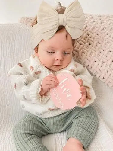 DRESHOW 3 Pezzi Bambini Fascia Per Capelli Fasce Bambina Neonata Elastica Fascia Neonato Fasce per Bambini Fasce miniatura 3