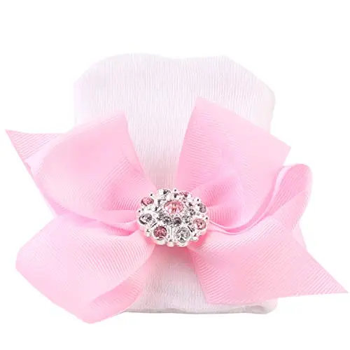 DRESHOW 3 Pezzi Cappello Turbante Bambina Cappellini Berretti e Cappellin per Infantile Bambino Neonato Ragazza miniatura 3