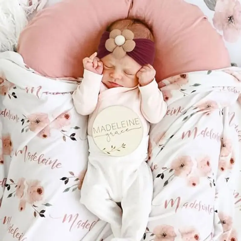 DRESHOW 3 Pezzi Fasce Floreali per Ragazze Nylon Elasticizzato Accessori per Capelli Fatti a Mano per Neonati Bambini Bambine miniatura 3