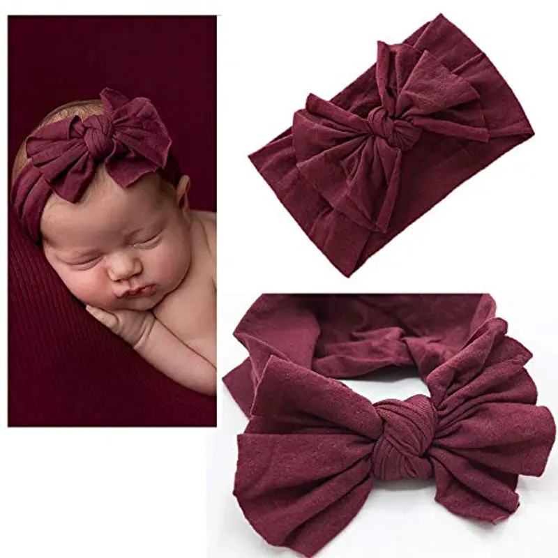 DRESHOW 5 Pezzi Bambini Fascia Per Capelli Fasce Bambina Neonata Elastica Fascia Neonato Fasce per Bambini Fasce miniatura 2