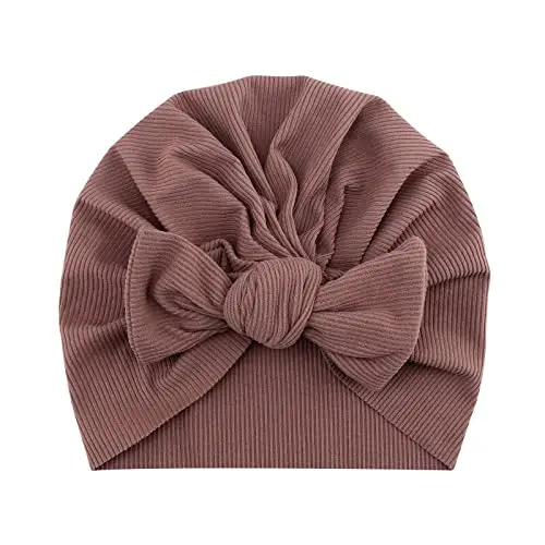 DRESHOW 5 Pezzi Cappello Turbante Bambina Cappellini Berretti e Cappellin per Infantile Bambino Neonato Ragazza miniatura 3