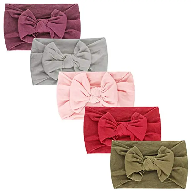 DRESHOW 5 Pezzi Fascia Capelli per Bambini e Neonati Accessori Elastica