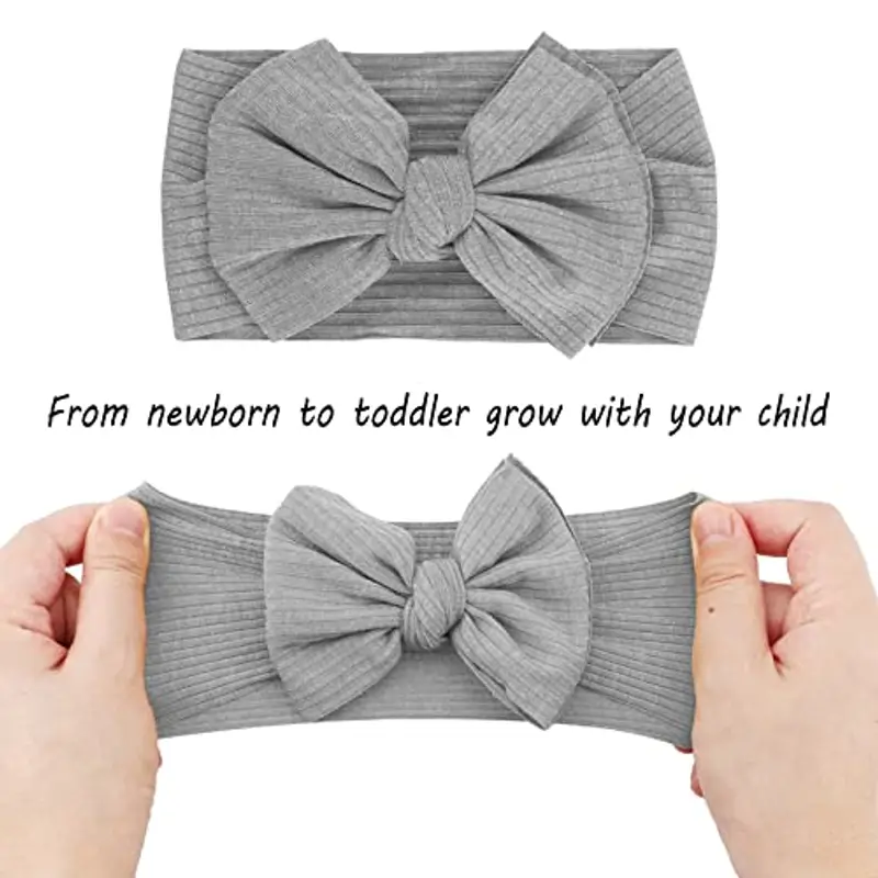 DRESHOW 5 Pezzi Fascia Per Capelli Fasce Bambina Neonata Elastica Fascia Neonato Fasce per Bambini Fascia Bambina Accessori miniatura 2