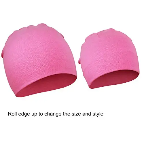 DRESHOW 8 Pezzi Unisex Bambino Berretti Neonato Ragazzi Ragazze Morbido Carino Cappello Nursery Berretto miniatura 2