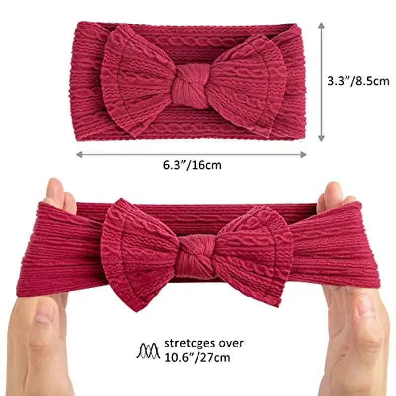 DRESHOW Bébé Bandeaux Bébé Fille Bandeau Cheveux Bande de Cheveux Arc Bande de Cheveux Bandeaux Accessoires Bébé Fille Enfant Turban Bandeau miniatura 2