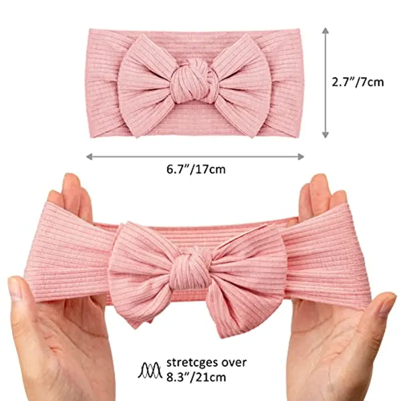 DRESHOW Bébé Bandeaux Bébé Fille Bandeau Cheveux Bande de Cheveux Arc Bande de Cheveux Bandeaux Accessoires Bébé Fille Enfant Turban Bandeau miniatura 2