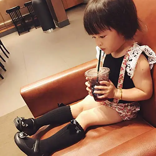 DRESHOW Calzini alti al Ginocchio Bambina Calzini per Bambini Calzini per Neonati Calzini Per Neonati In Cotone miniatura 3