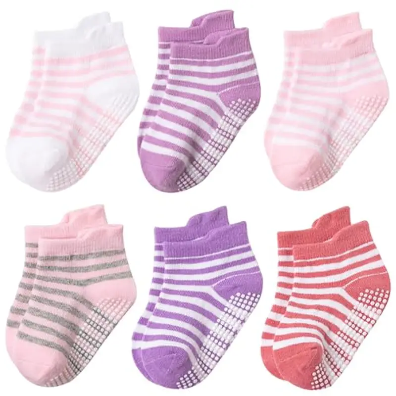 DRESHOW Calzini Antiscivolo per Bambini Con Suole Antisdrucciolevoli Per Neonati Bambini Ragazzi Ragazze