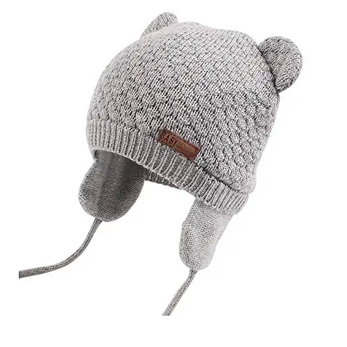 DRESHOW Cappello Bambino Berretti Neonato Ragazzi Ragazze Morbido Carino Orso Infantile Orecchio Berreto Caldo Cappello