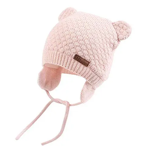 DRESHOW Cappello Bambino Berretti Neonato Ragazzi Ragazze Morbido Carino Orso Infantile Orecchio Berreto Caldo Cappello