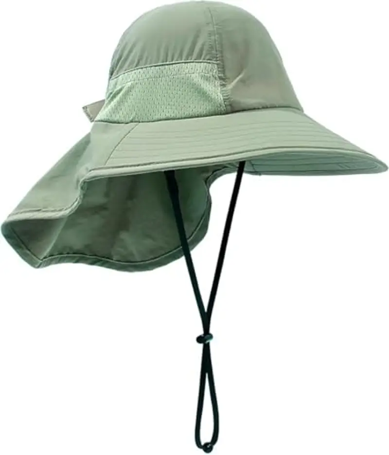 DRESHOW Cappello da Sole per Neonati UPF 50+ Cappello da Collo per Ragazzo Protezione per Bambini Cappello a Secchiello Traspirante miniatura 3