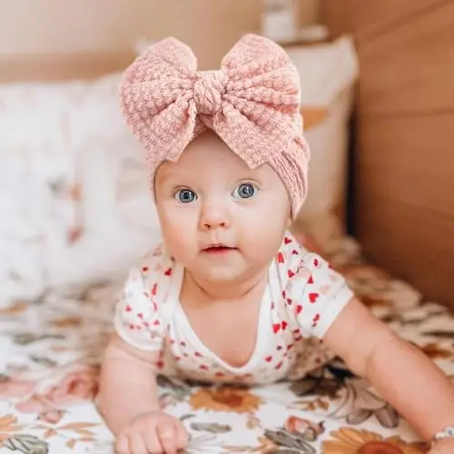 DRESHOW Cappello Turbante Bambina Cappellini Berretti e Cappellin per Infantile Bambino Neonato Ragazza miniatura 2