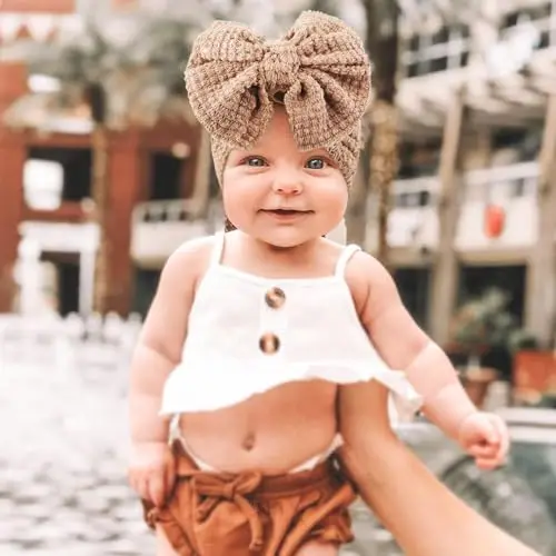 DRESHOW Cappello Turbante Bambina Cappellini Berretti e Cappellin per Infantile Bambino Neonato Ragazza miniatura 3