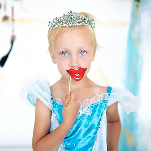 DRESHOW Corona di Compleanno e Fusciacca per le Donna Fascia di Compleanno Della Ragazza e Tiara di Strass Set di miniatura 3