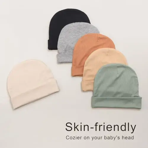 DRESHOW Unisex Bambino Berretti Neonato Ragazzi Ragazze Morbido Carino Cappello Caldo Ospedale Nursery Berretto per miniatura 2