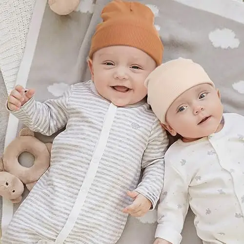 DRESHOW Unisex Bambino Berretti Neonato Ragazzi Ragazze Morbido Carino Cappello Caldo Ospedale Nursery Berretto per miniatura 3