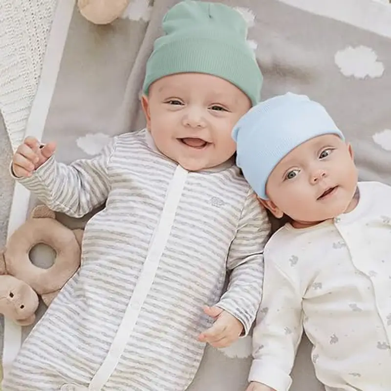 DRESHOW Unisex Bambino Berretti Neonato Ragazzi Ragazze Morbido Carino Cappello Caldo Ospedale Nursery Berretto per Bambini 0-3 Mesi miniatura 3