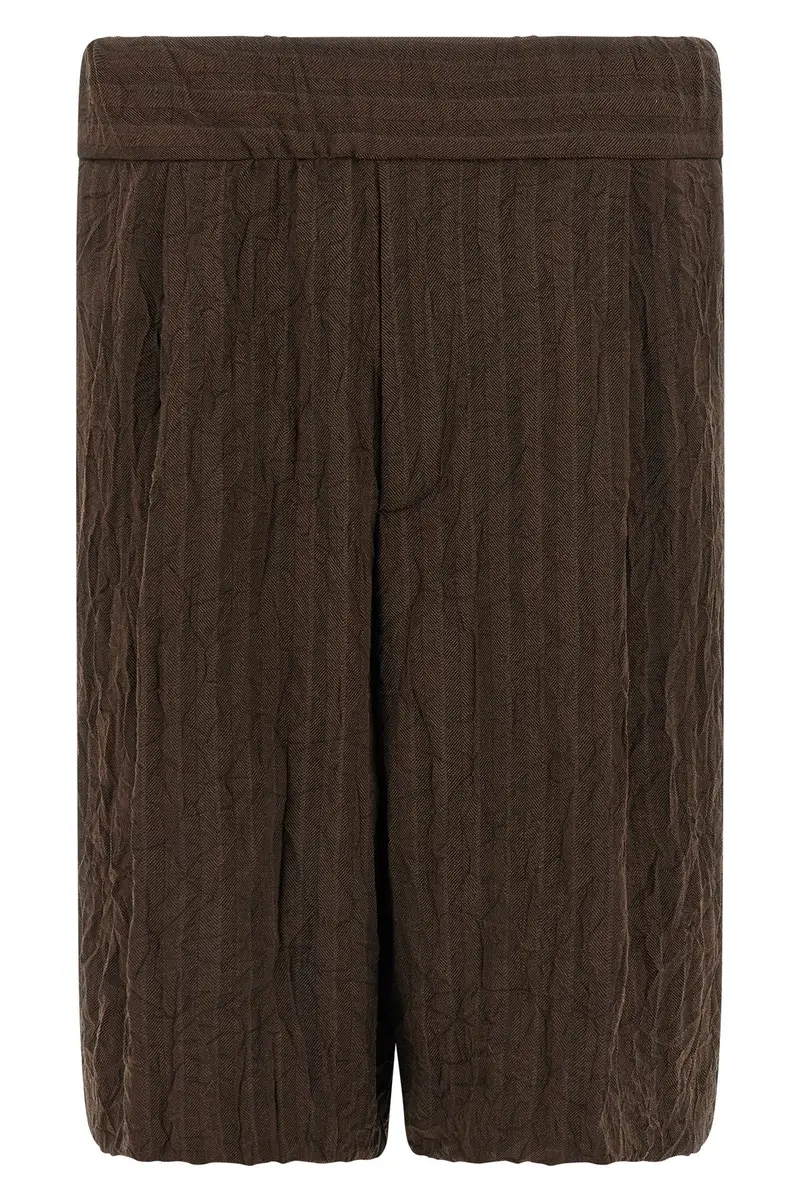 DRIES VAN NOTEN Bermuda Marrone 4312908