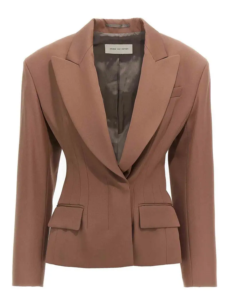DRIES VAN NOTEN Blazer Marrone 3300346